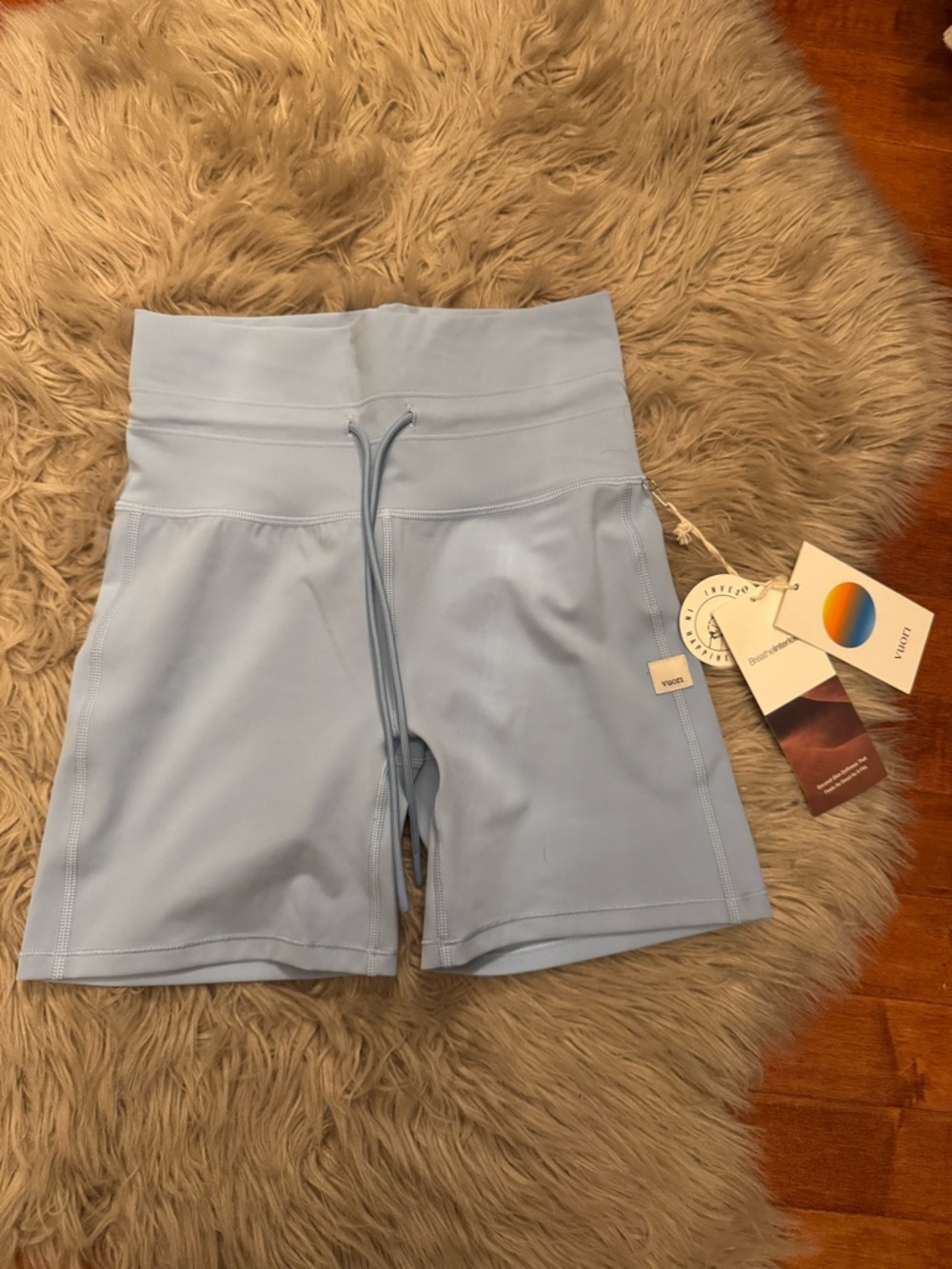 Vuori Daily Short Surf Sky Blue High-Waist Athletic Shorts